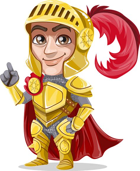 gold knight armor clip art.